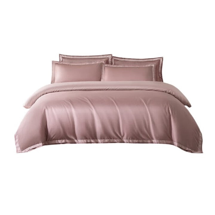 ochama×J.ZAO Parure de lit - Super doux, coton à fibres longues 100s, couette 220x240 cm, lit 1,8 m, violet nuit