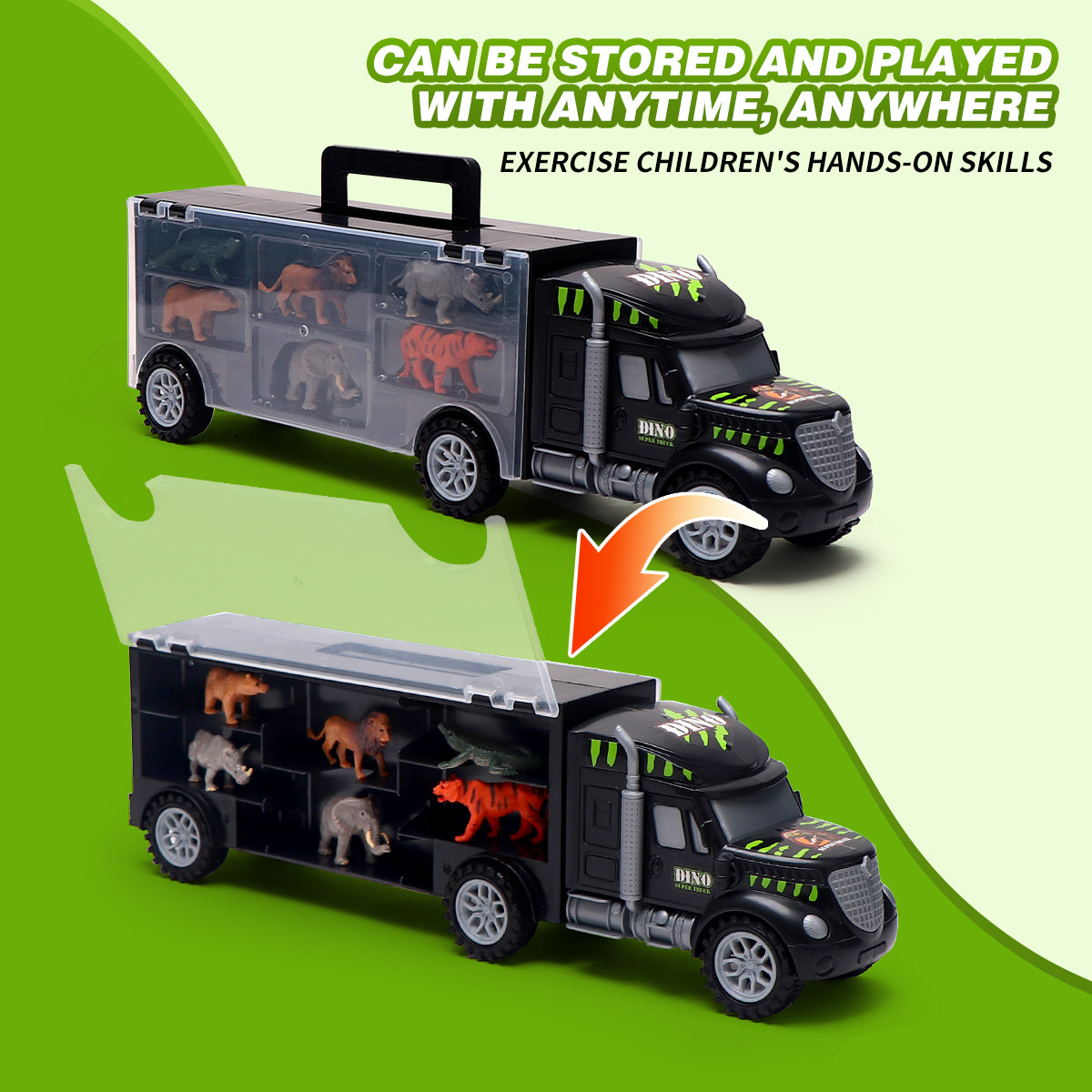 Mini-tracteur de transport d’animaux (avec fonctions de rangement et de scène)