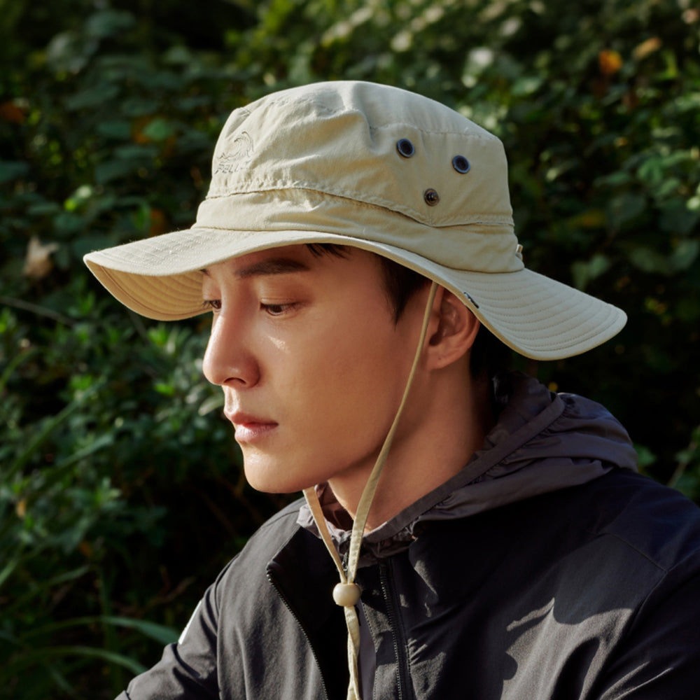 PELLIOT Casquette de pêche de plein air Unisexe Voyage Camping Étanche Durable - Khaki