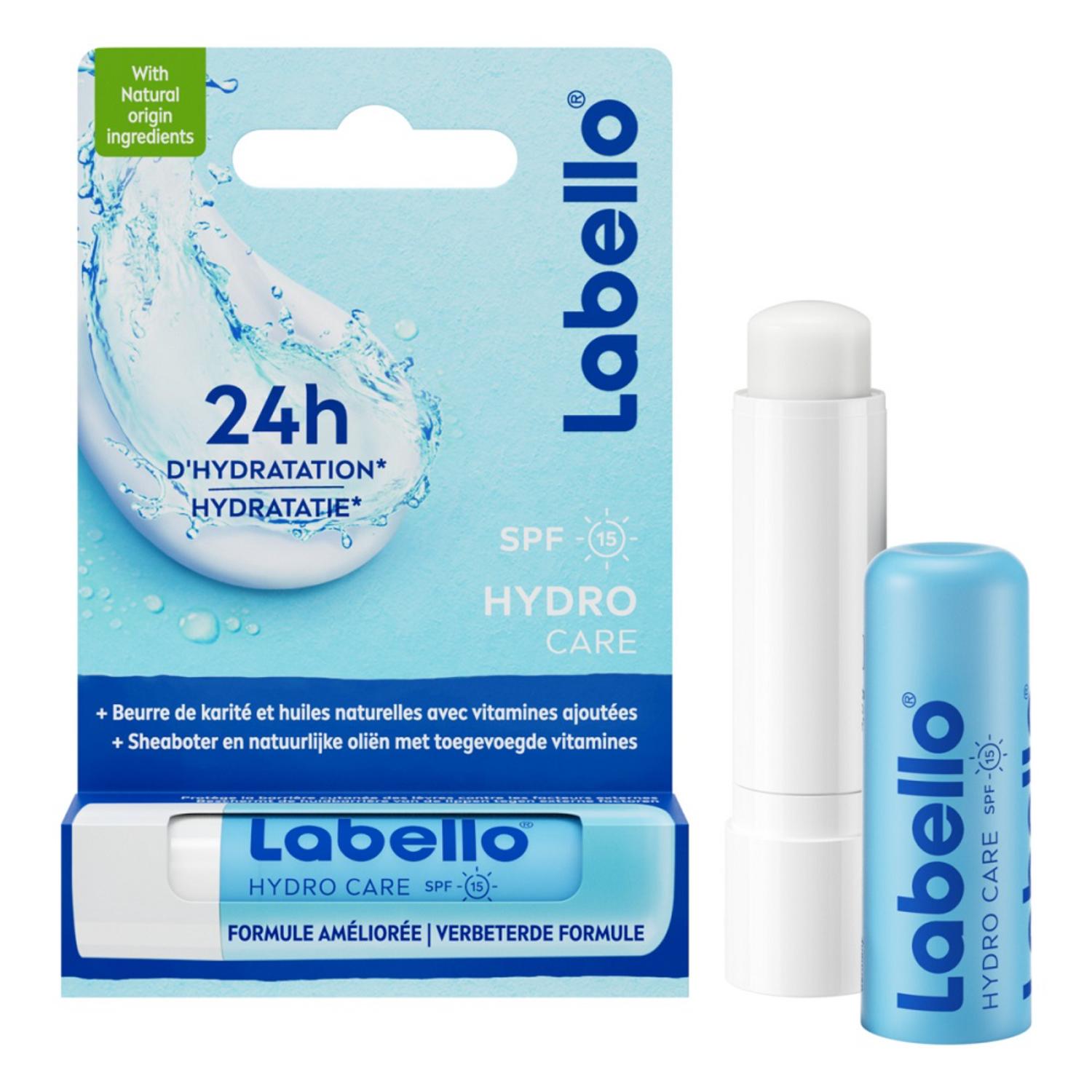 Labello Lèvres Stick Baume à Lèvres Hydro Care FPS15 Unité