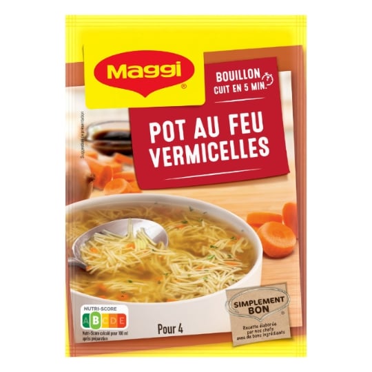 Maggi Soupe Déshydratée Bœuf Vermicelles Carottes 57g