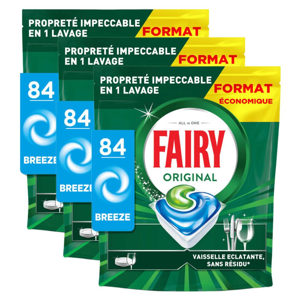 Fairy Capsules Lave-vaisselle Original 3 x X84 (= 252 Capsules)