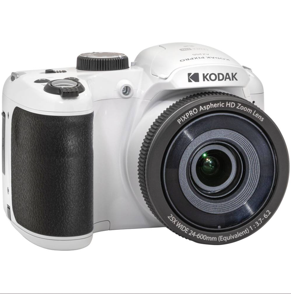 Kodak Appareil photo bridge numérique avec zoom optique 25x, Blanc