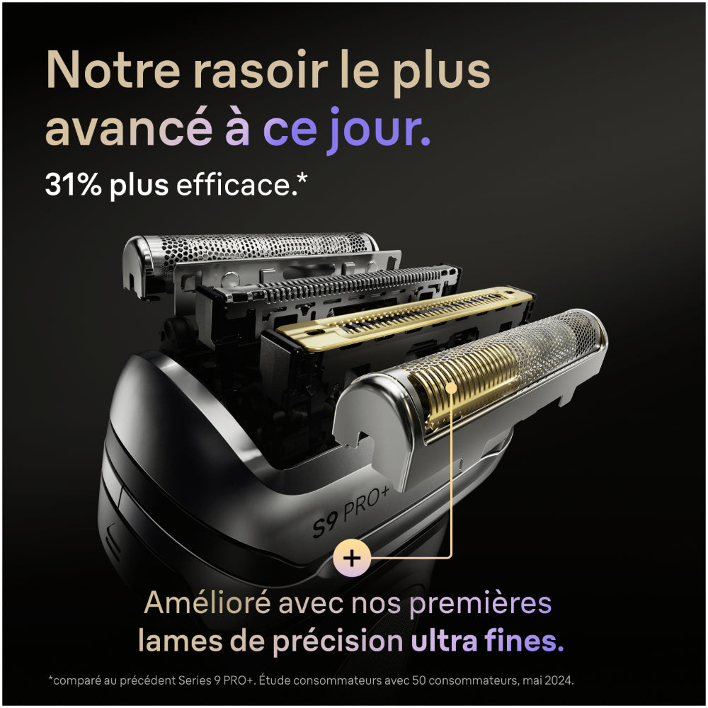 BRAUN Série 9 9660cc Rasoir à grille électrique - 5+1 éléments synchronisés - station de nettoyage et de charge intelligente