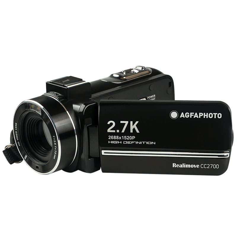AgfaPhoto Realimove CC2700 Caméscope numérique haute définition 2,7K - Noir