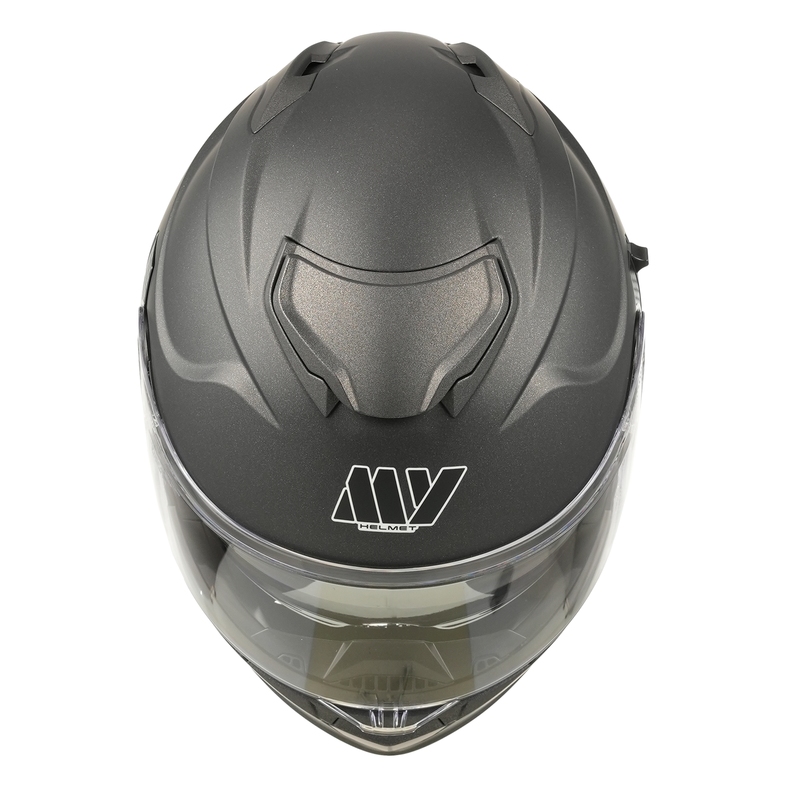 MY-935 Casque de moto intégral modulaire à visière relevable, certifié ECE 22.06, casque de moto à double visière, unisexe pour hommes et femmes, titane mat, taille L