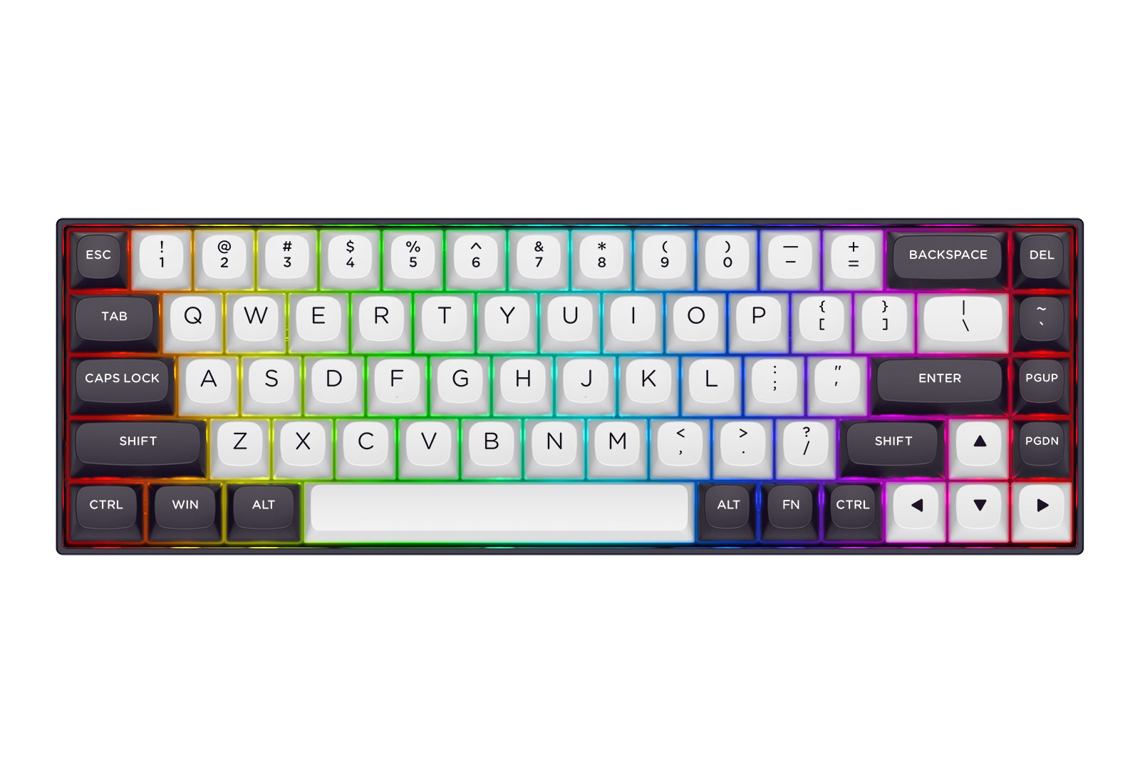 Redragon M68 Clavier de jeu mécanique à commutateurs magnétiques avec plaque supérieure en métal