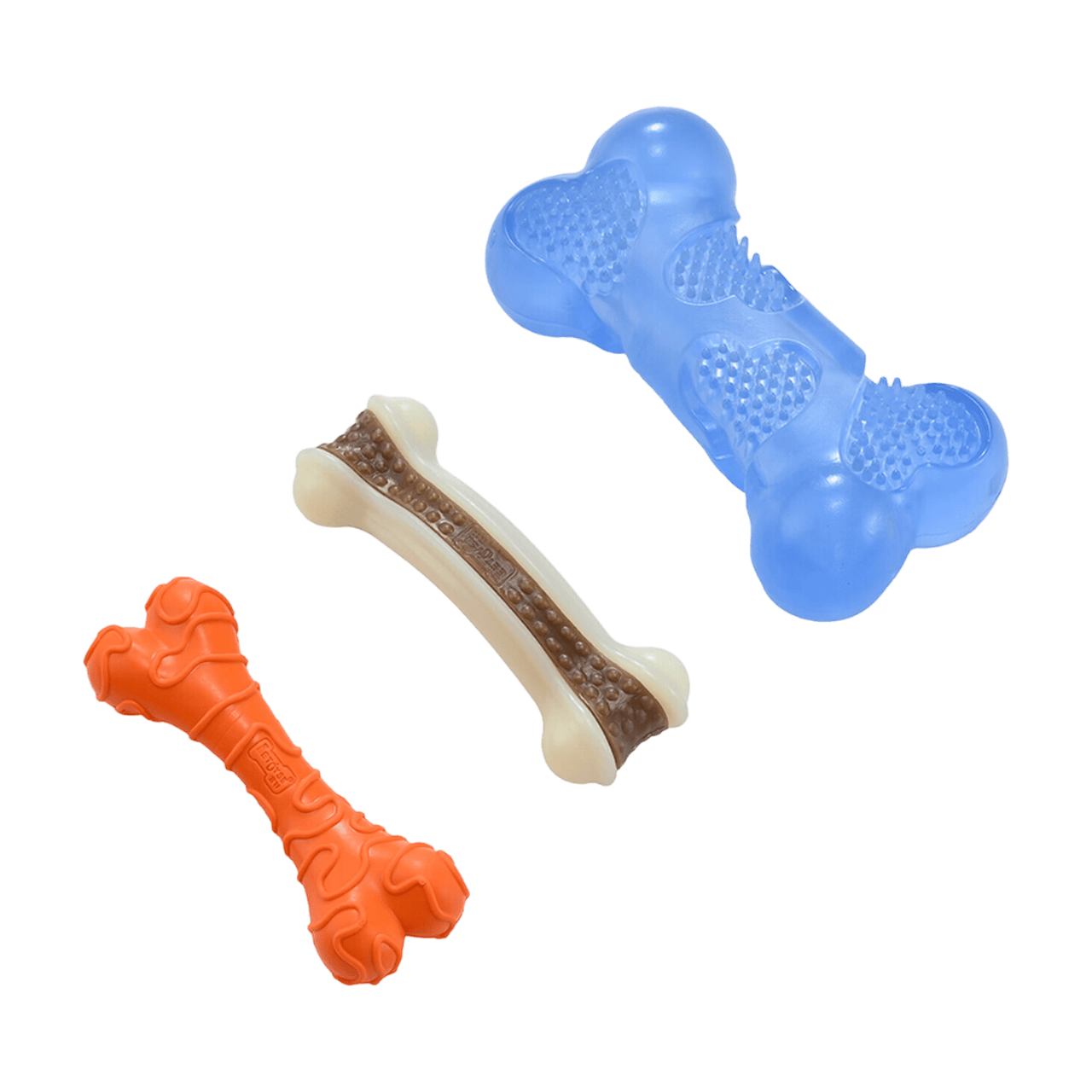 Blinkit Ensemble de jouets de dentition pour animaux, jouets pour chiens forme d’os fromage, pour nettoyage des dents, adapté à toutes les races de chiens