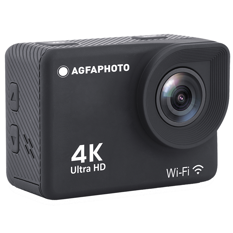 AGFAPHOTO Caméra d'action 4K grand-angle 170 ° avec caisson étanche et accessoires