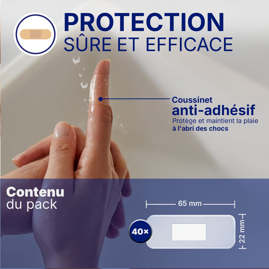 Hansaplast Pansements Plaies Aquaprotect x40