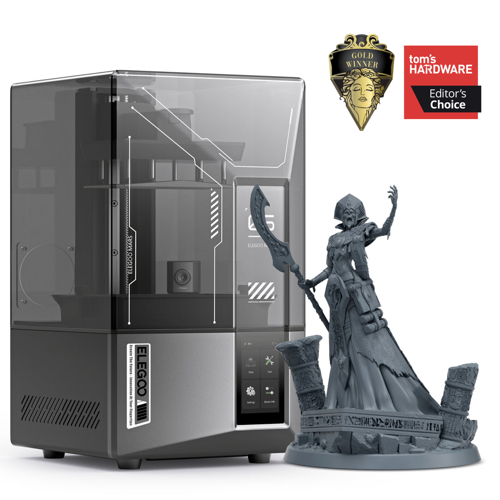 Elegoo Mars 5 Ultra Imprimante 3D résine 9K avec écran LCD mono 7 pouces, impression 150 mm/h, nivellement automatique, détection intelligente et connexion Wi-Fi