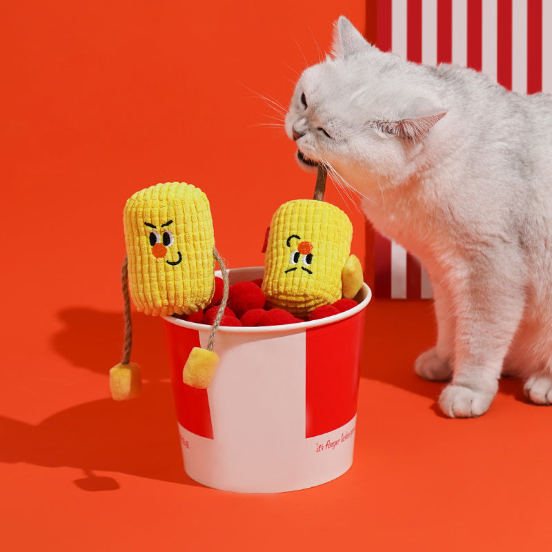 zeze Jouet à l'herbe à chat épi de maïs Main d'entraînement