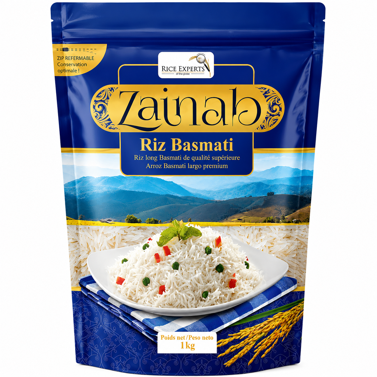 ZAINAB Riz basmati extra long 1 kg