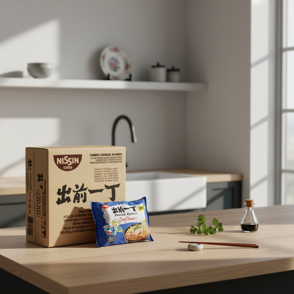 NISSIN Nouilles instantanées Demae Tokyo Sauce soja 30 x 100 g 1 boîte
