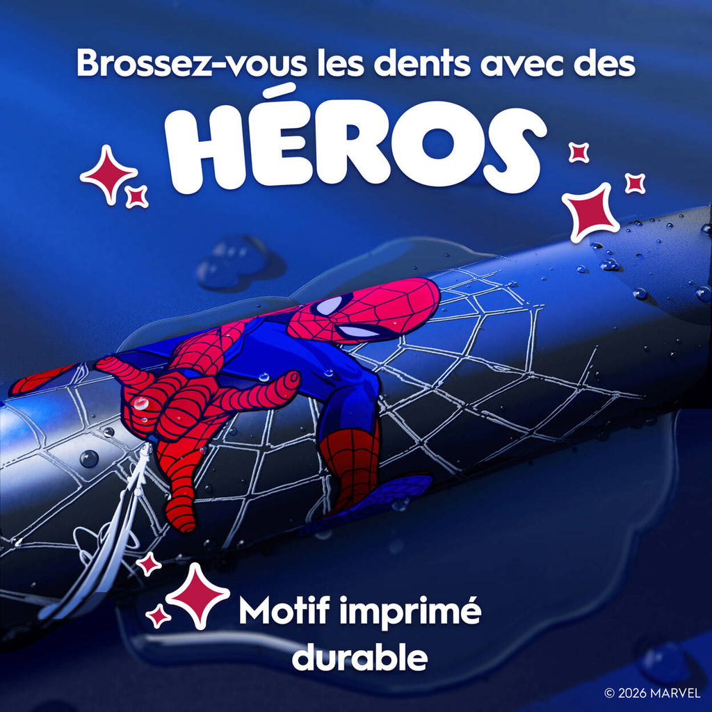 Oral-B iO Kids Spider-Man Brosse à dents électrique avec étui de voyage + Têtes de brosse Spider-Man x3 | Pack complet 1 an