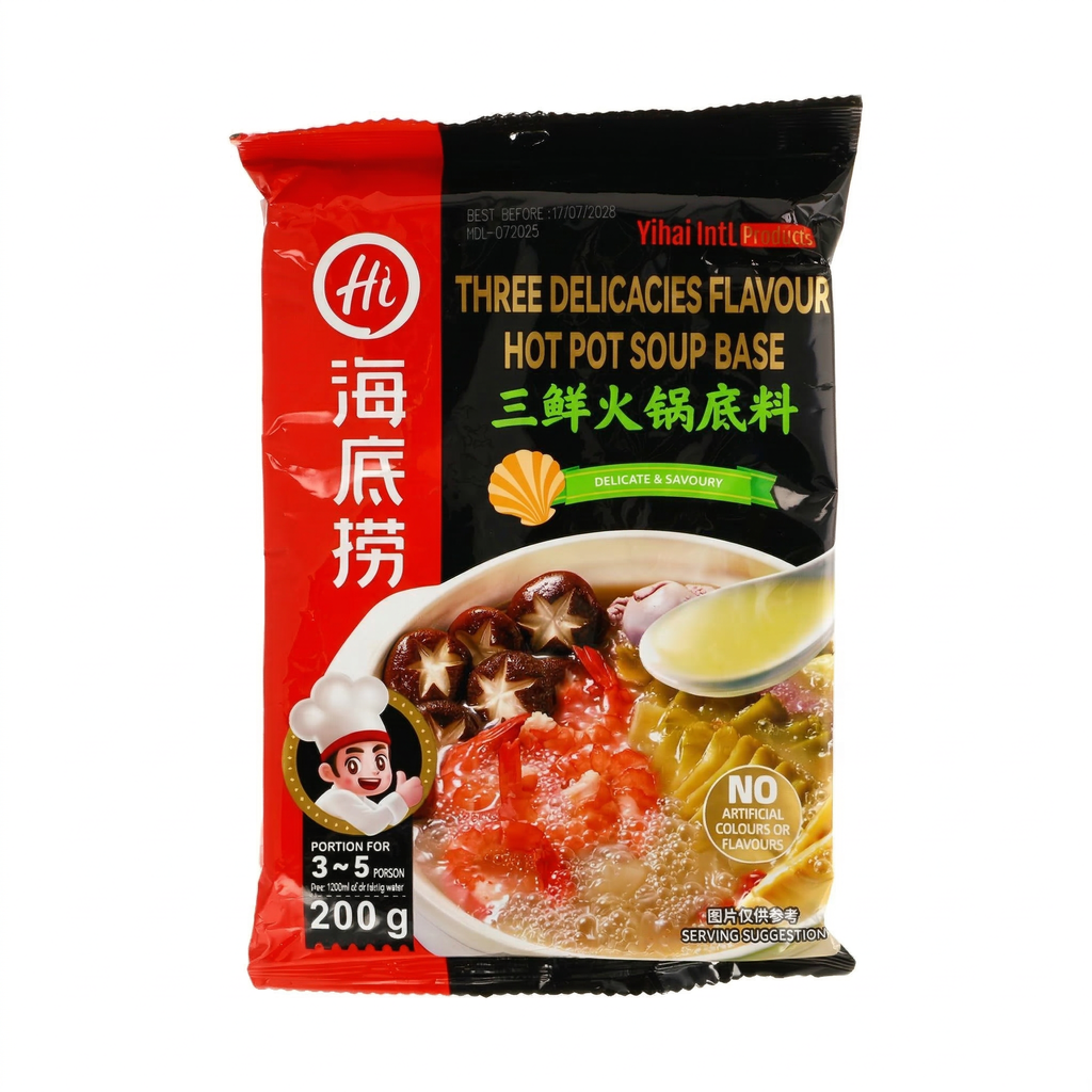 HAIDILAO Three Delicacies Hot Pot Base 200g