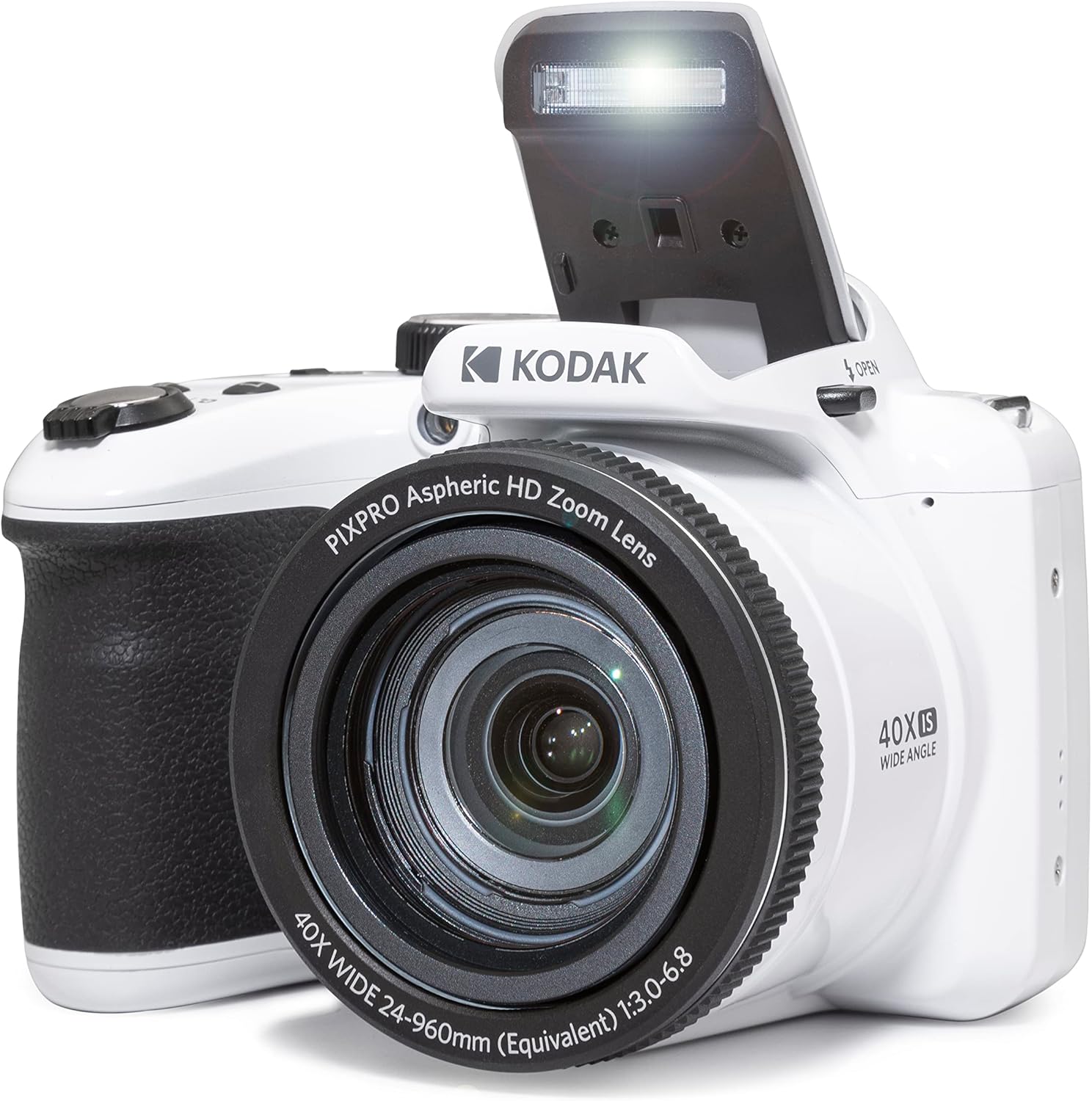 Kodak Appareil photo bridge numérique avec zoom optique 40x (Blanc)