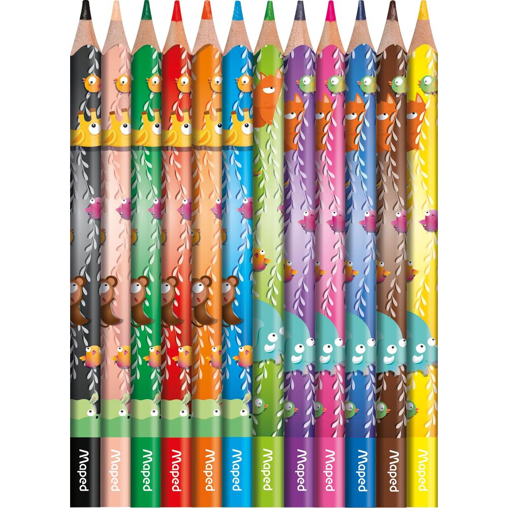 Maped Jungle Fever Trousse 12 Feutres + 12 Crayons