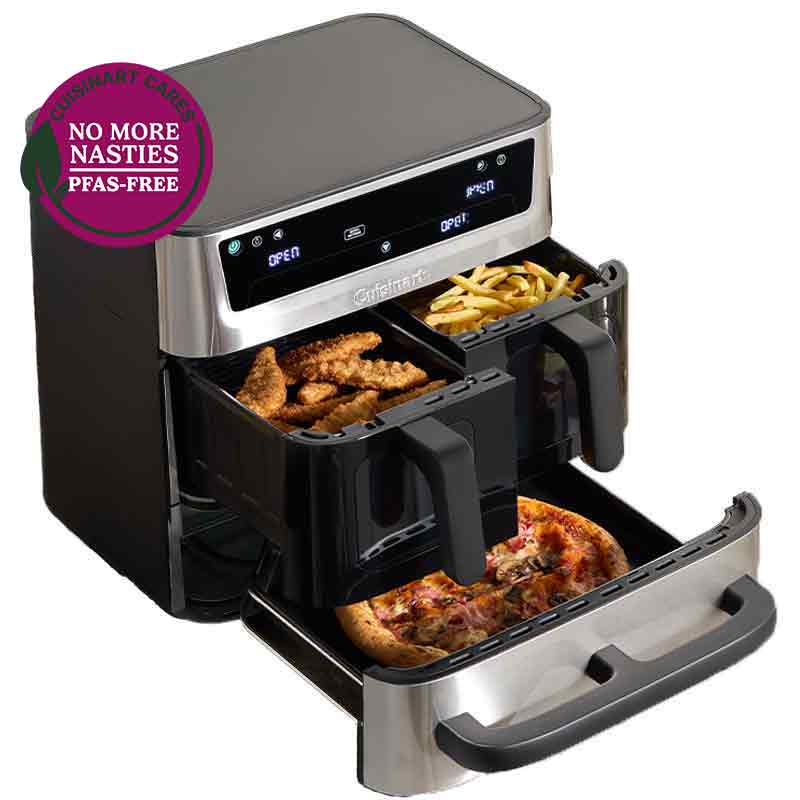 Cuisinart Friteuse à air et four triple zone 13,6 L acier inoxydable – AFT13XSSE