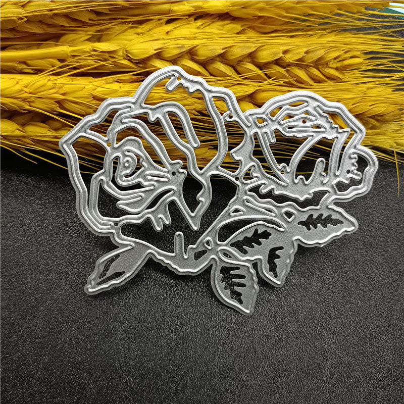 Fleurs de Rose Dies de Découpe en Métal, Fleurs de Rose Dies de Gaufrage Masques DIY Fêtes de Loisirs Créatifs Dies de Découpe pour Cartes de Gaufrage DIY Création de Cartes Papier
