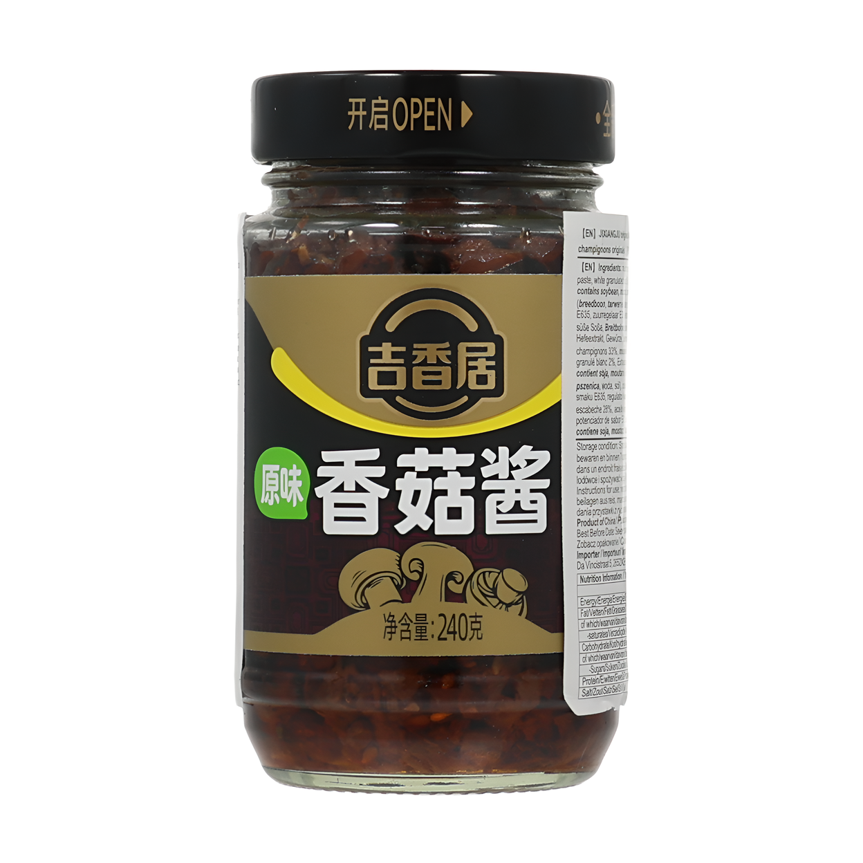 Ji Xiang Ju Sauce aux shiitakés nature 240 g