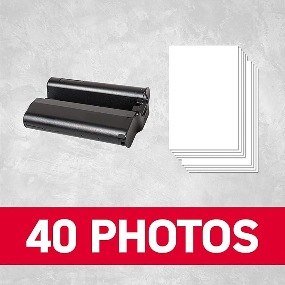 AgfaPhoto AMOC40 Pack Cartouche et papier pour imprimante Realipix Moments - 40 impressions
