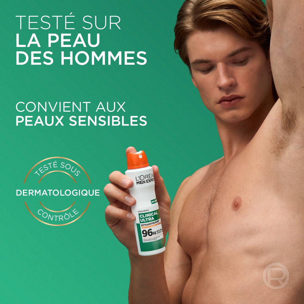 L'Oréal Men Expert 96 h Spray Déodorant Anti-Transpirant Anti-Odeur, 150 ml