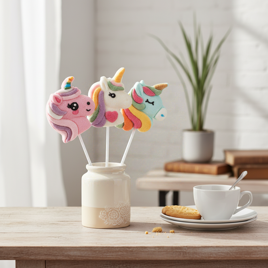 FIZZY Sucette Licorne acidulée - 35 g (1 sucette unitaire)