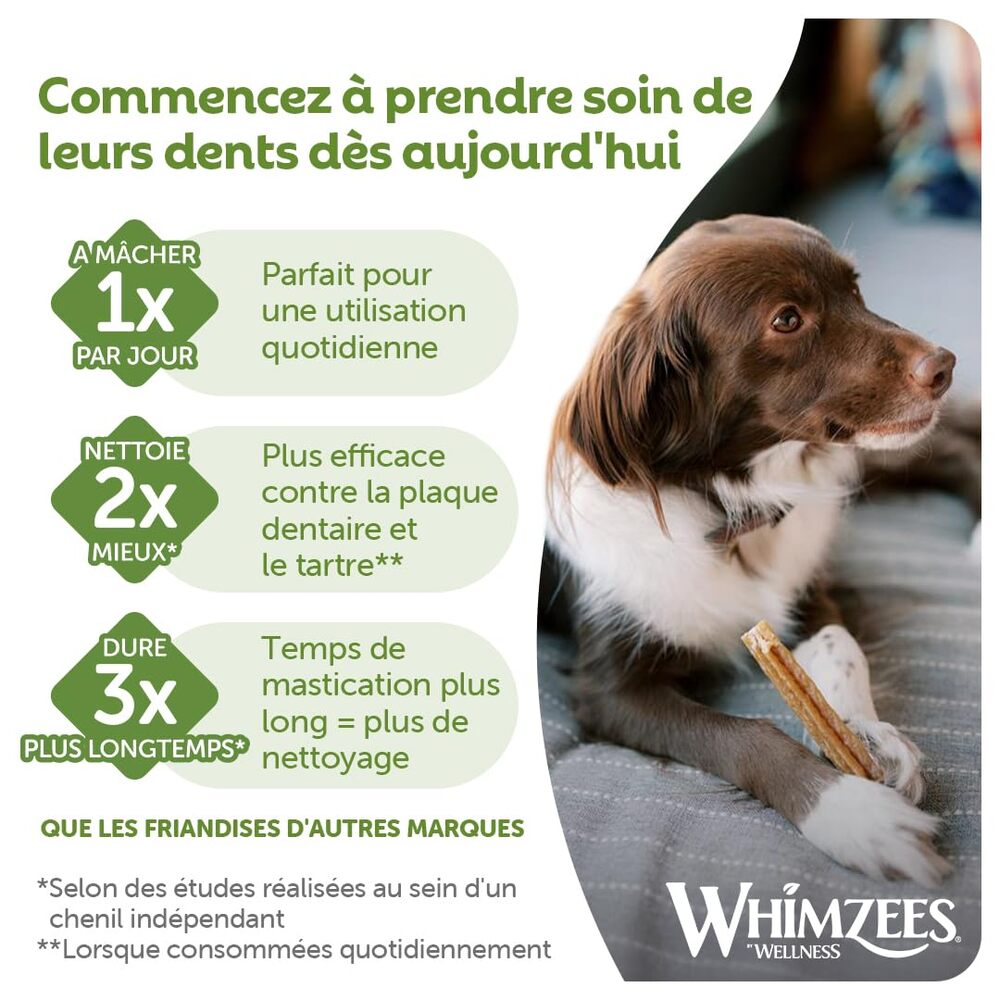 WHIMZEES Bâtonnets grande taille 7 pièces 420 g