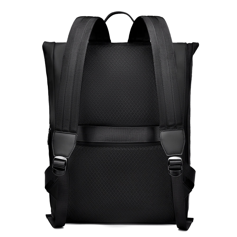 Sac à dos ordinateur portable professionnel 15,6 pouces à rabat hydrofuge Multi poches externes Poches arrière antivol Sac à dos décontracté Pour bureau et voyage quotidien