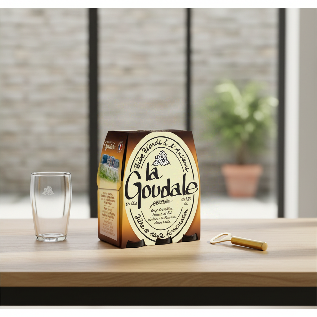 LA GOUDALE Bière blonde à l'ancienne 7,2 % - Pack de 6 x 25 cl