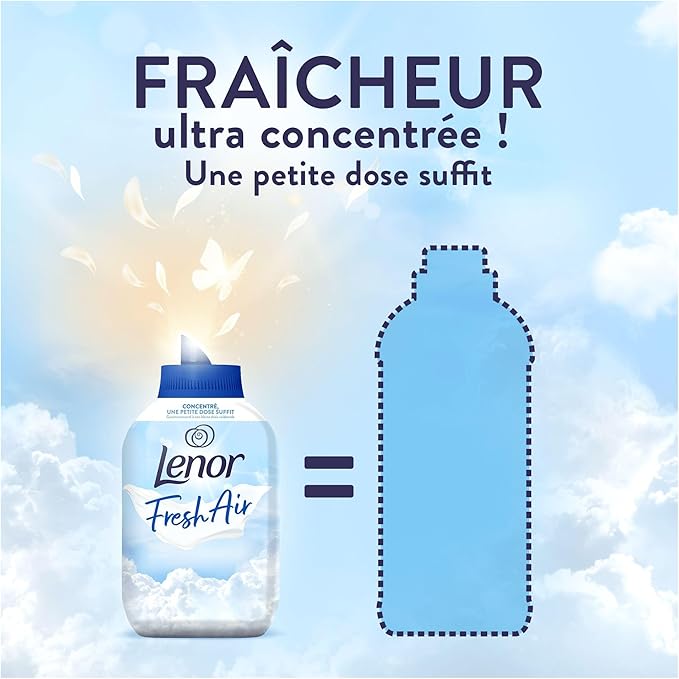 Lenor Air frais Adoucissant textile hypoallergénique ultra concentré, 50 lavages, 700 ml