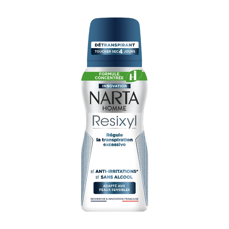 NARTA Resixyl Déodorant Aérosol Anti-Irritations Peaux Sensibles et Transpiration Excessive 100ml