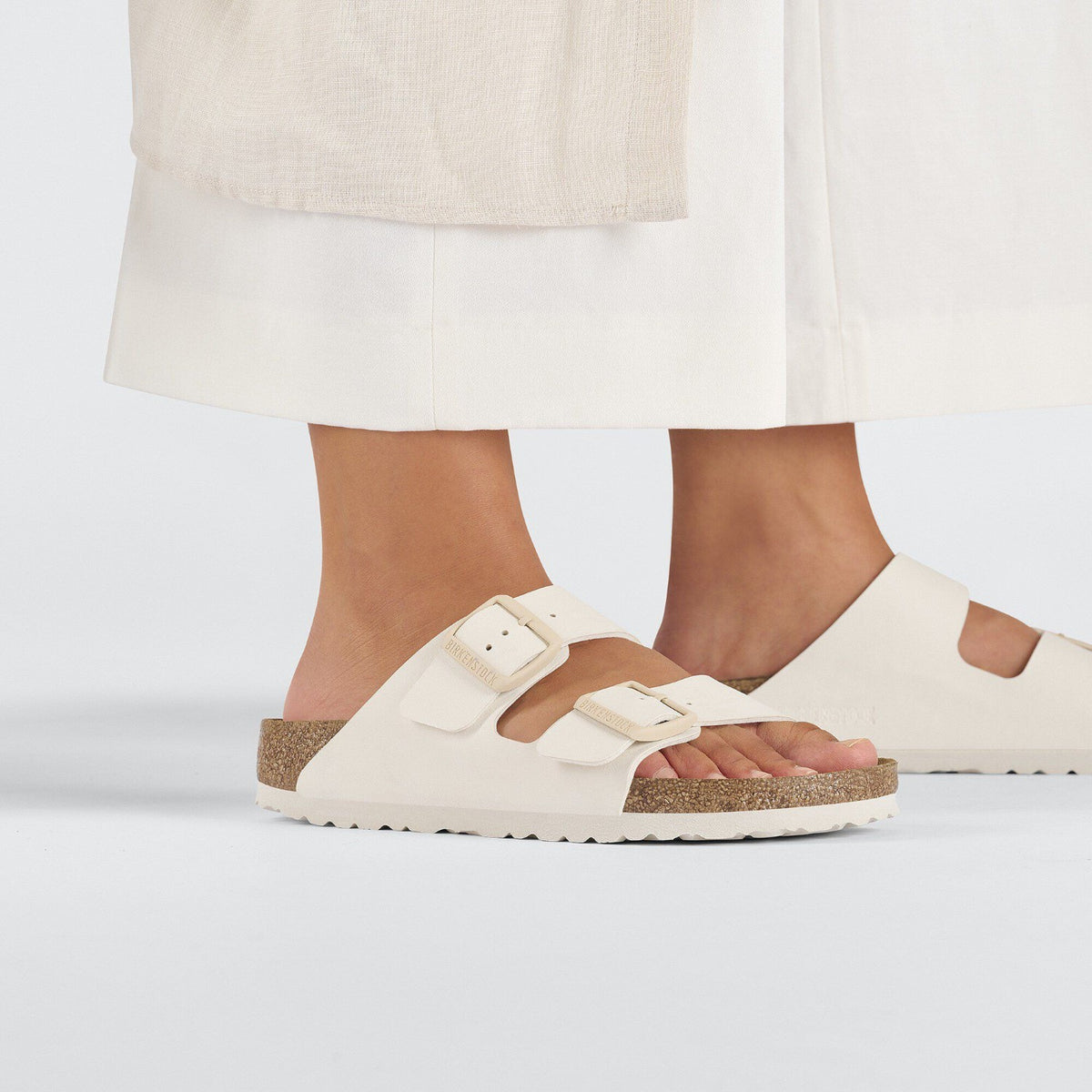 Birkenstock Arizona Birko Flor Eggshell