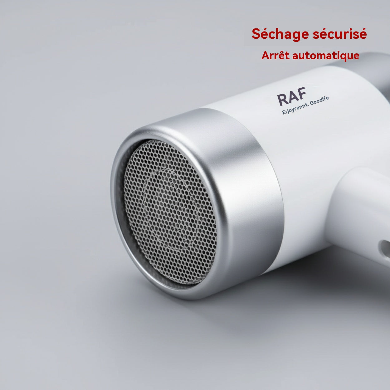 RAF Sèche-cheveux 800 W, séchage rapide 12 000 tr/min, protection contre la surchauffe, ABS, modes de température interchangeables, style salon professionnel pour la maison