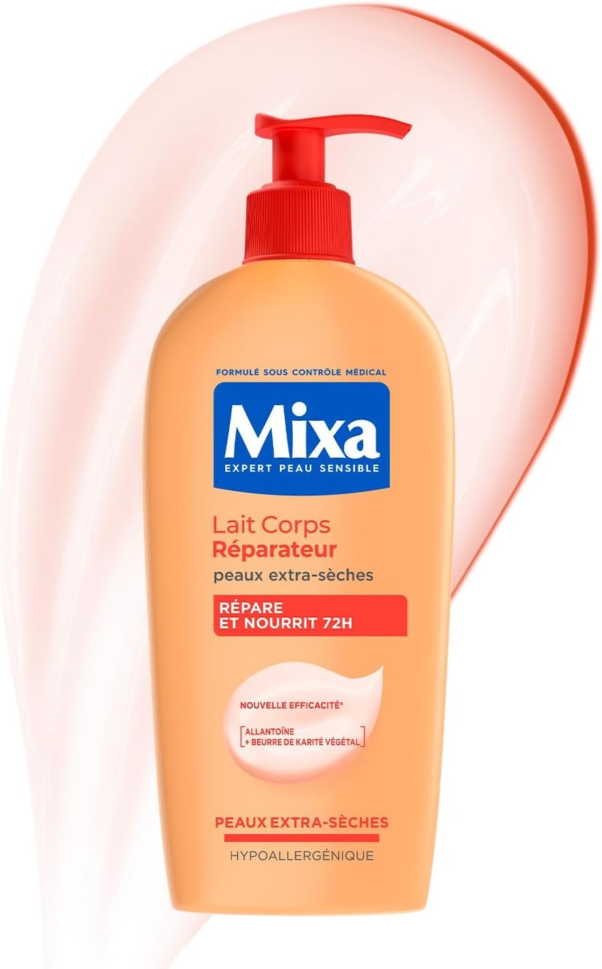 Mixa Lait Corporel Réparateur pour Peaux Extra Sèches, 400 ml