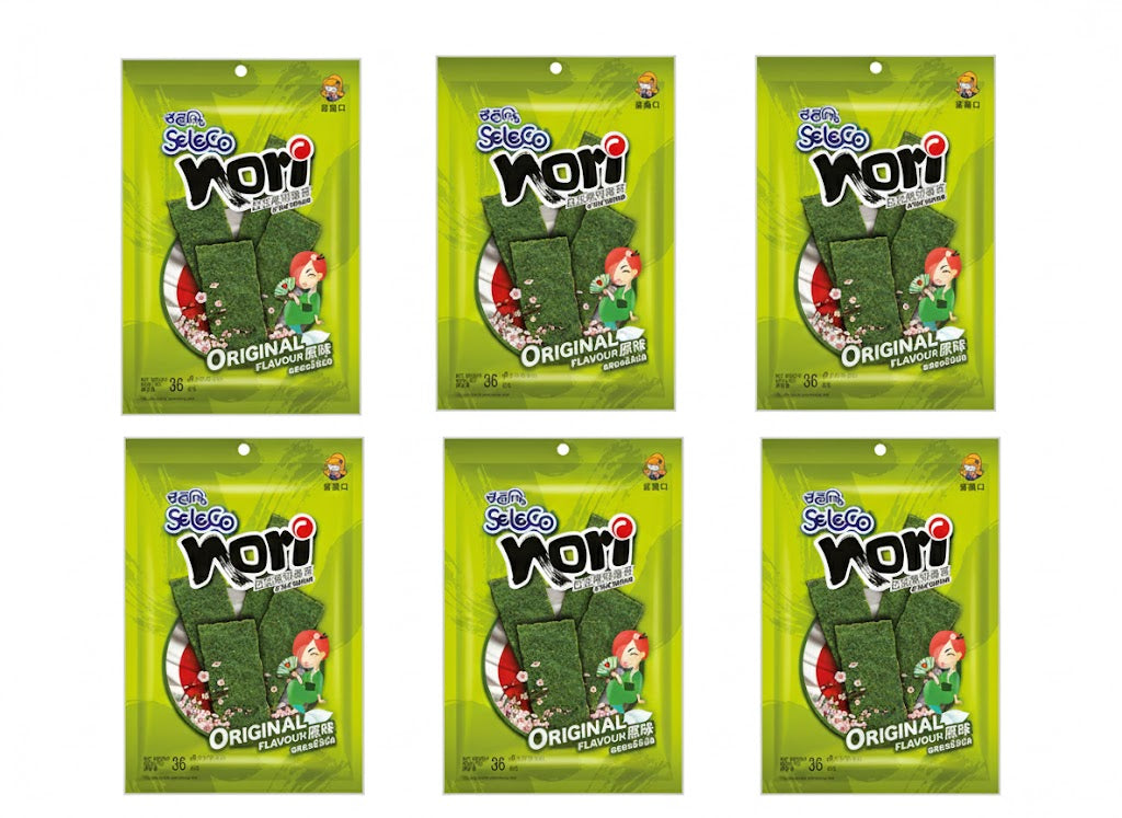 Seleco Chips croustillantes d’algues original - 6 x 36 g