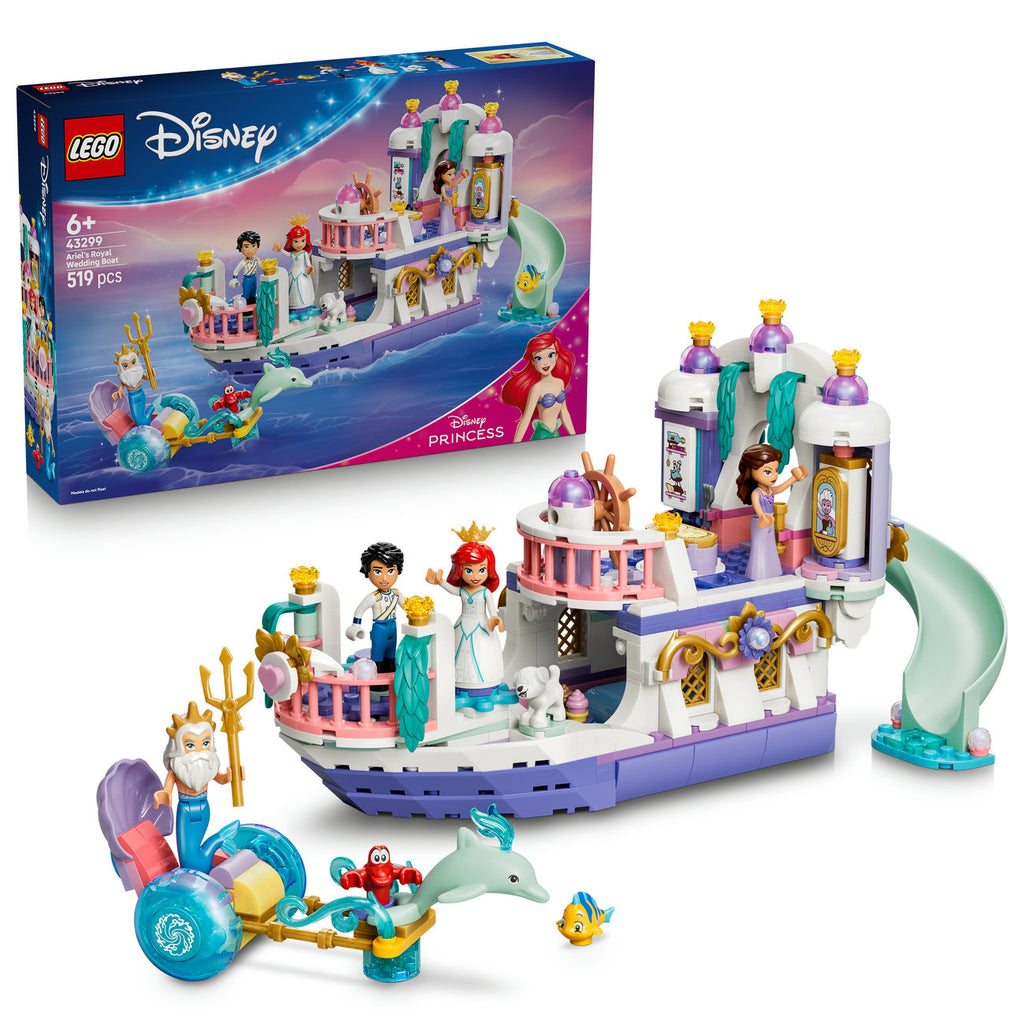 LEGO Disney Princess 43299 Le bateau du mariage royal d’Ariel
