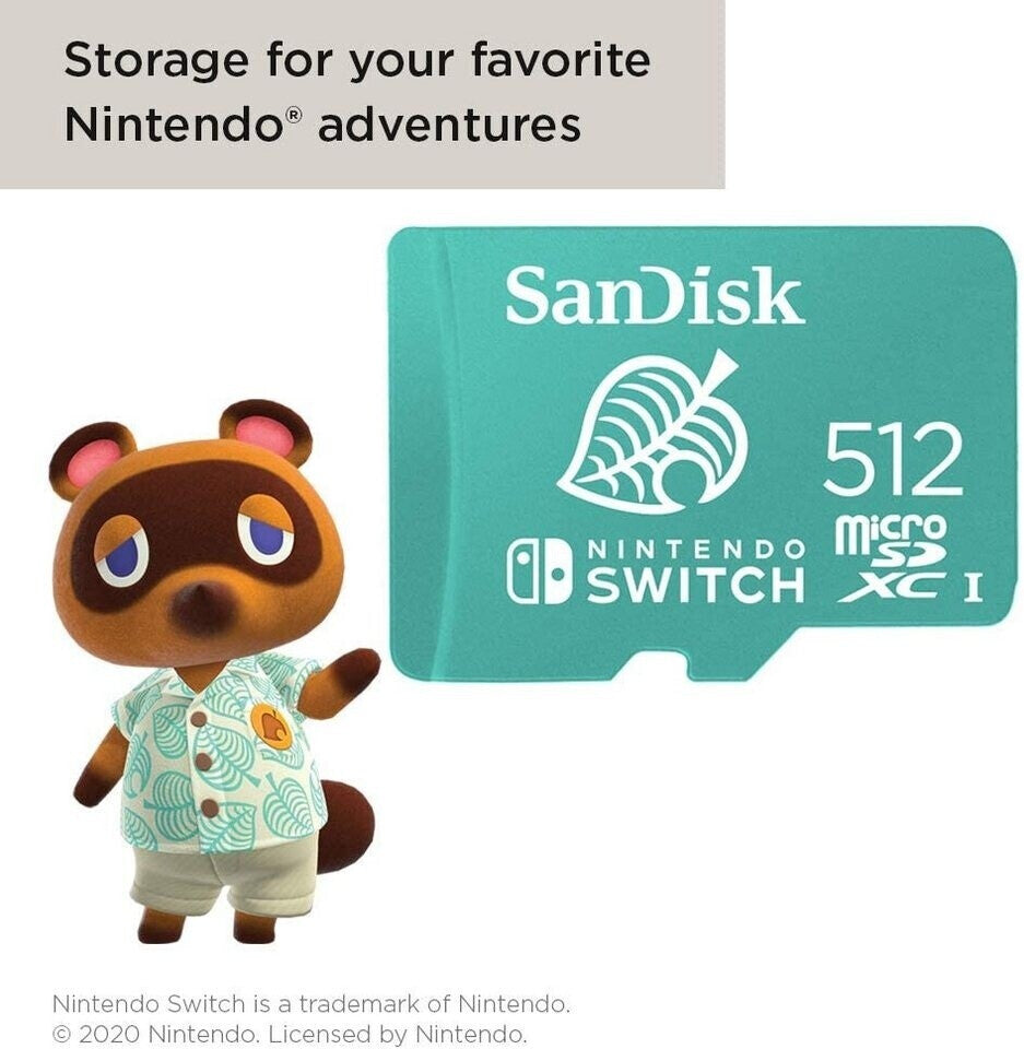 SanDisk Carte microSDXC pour Nintendo Switch - 512 Go
