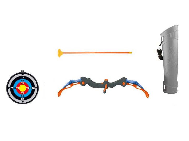Set d'arc et flèches de tir à l'arc sonore et lumineux pour garçon, Kit jouet en ABS + PP avec musique pour entraînement au tir sur cible