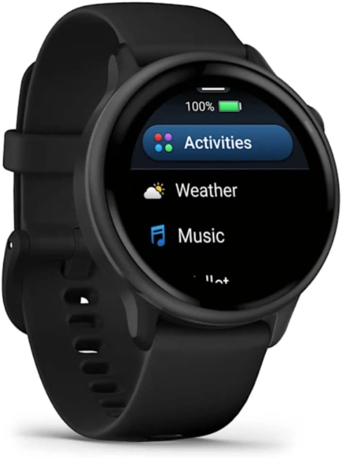 GARMIN Vívoactive 6 Montre connectée GPS fitness et santé avec écran ultra-lumineux Gris avec boîtier noir