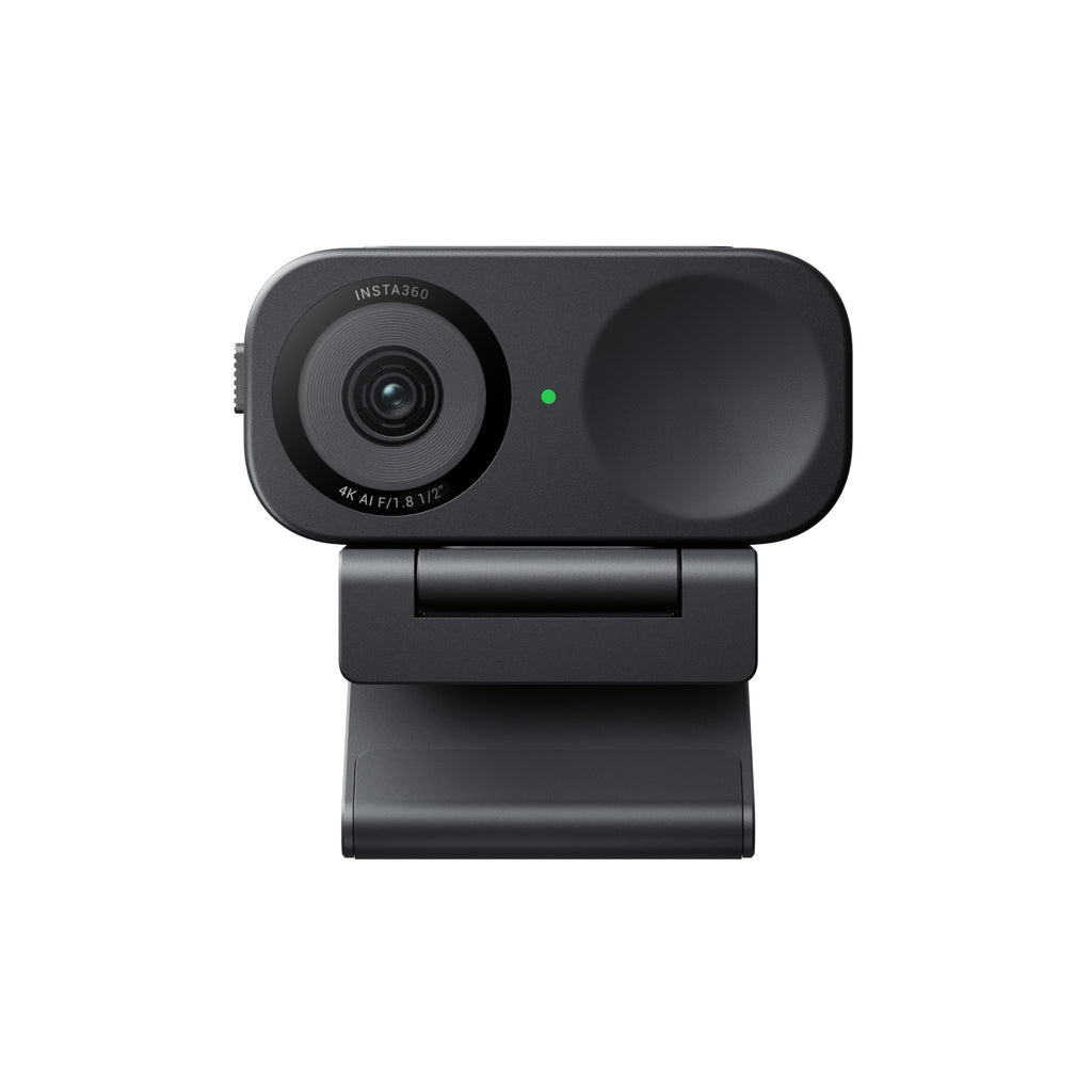 Insta360 Link 2C Pack standard Noir graphite - Webcam 1K pour PC/Mac, Capteur 1/2 po, Cadrage automatique, HDR, Microphone avec réduction du bruit par IA