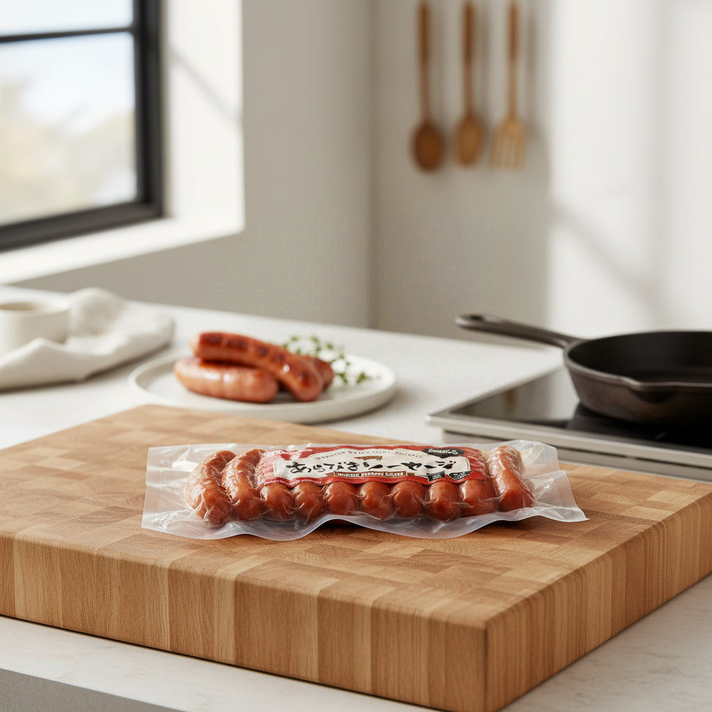 NH Foods Nipponham Saucisses de porc à la japonaise cuites et fumées - 200 g