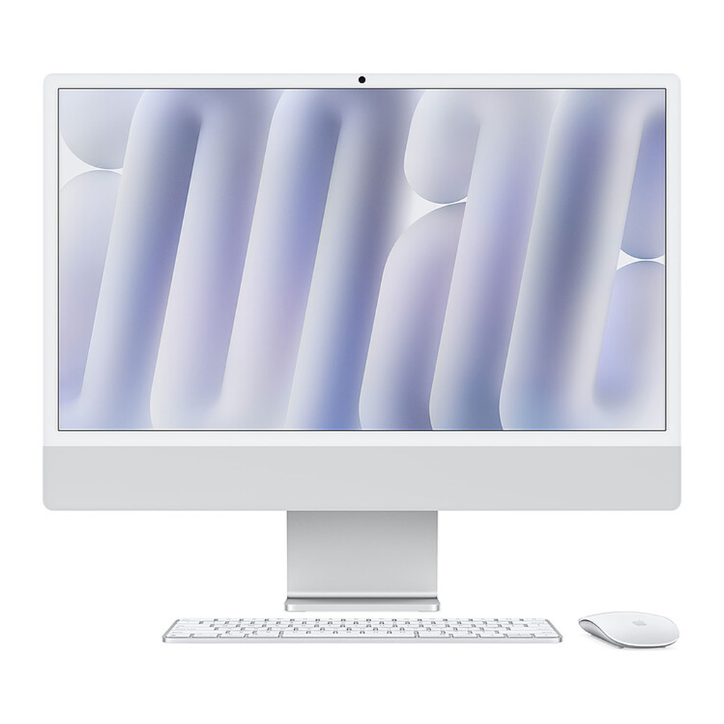 Apple iMAC 24″ (M4, 4.5K Retina, 8-Core CPU / 8-Core GPU) 16GB RAM, 256GB SSD - Silver