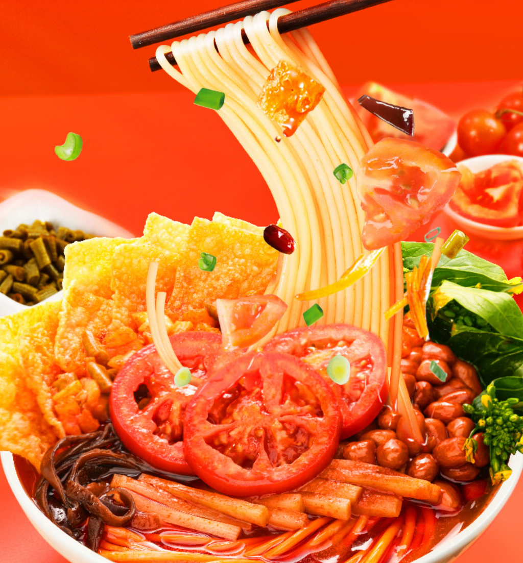 HaoHuanLuo Nouilles de riz Luosifen saveur tomate - 220 g
