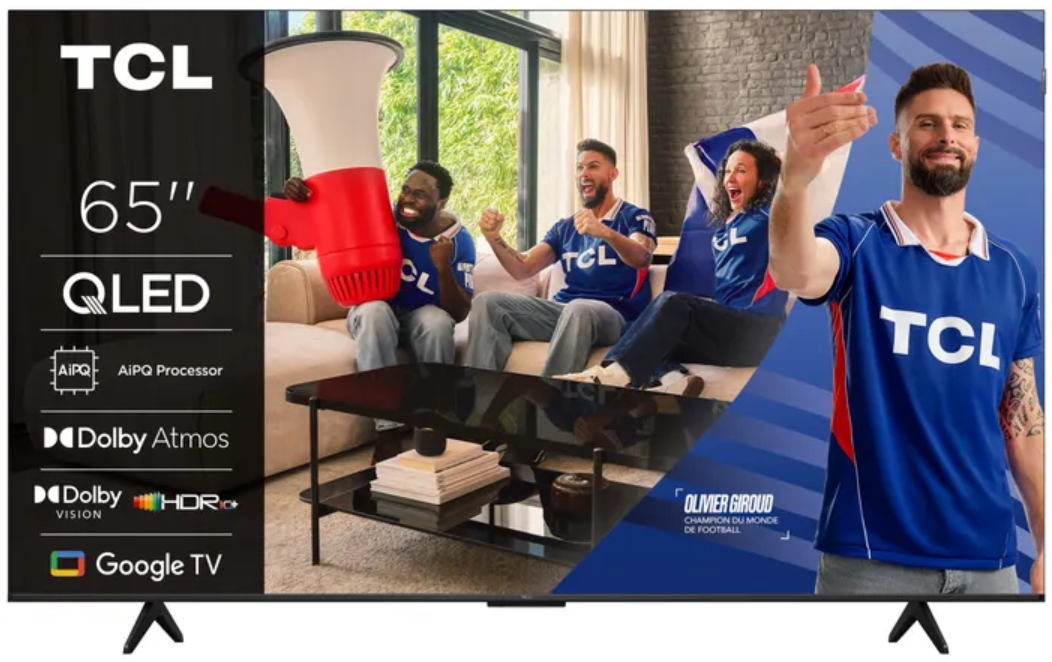 TCL 65P71K Téléviseur intelligent 65 pouces 4K QLED - 2025
