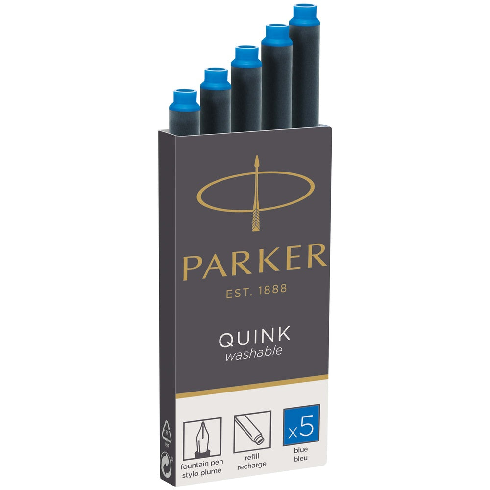 Parker Cartouches d’encre bleue effaçable