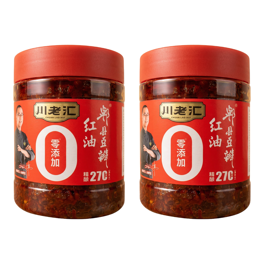 Chuan Lao Hui Red Oil Pixian Doubanjiang 500g*2