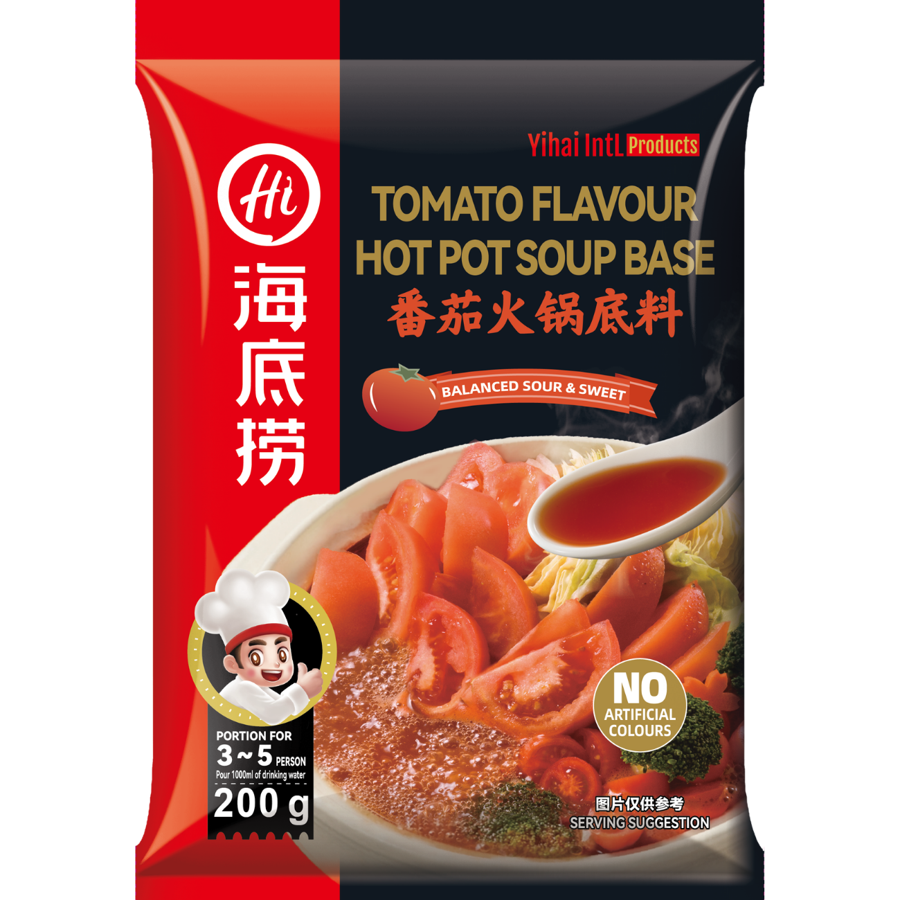 HAIDILAO Base pour fondue saveur tomate - 200 g