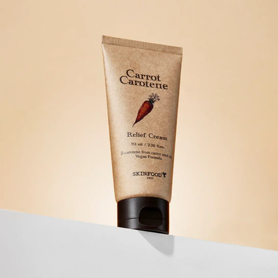 SKINFOOD Crème Apaisante Carotte Carotène (Bêta-Carotène à Base d'Huile de Graines de Carotte) 70 ml